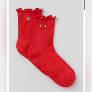 ALO Yoga Vibrant Red Socks